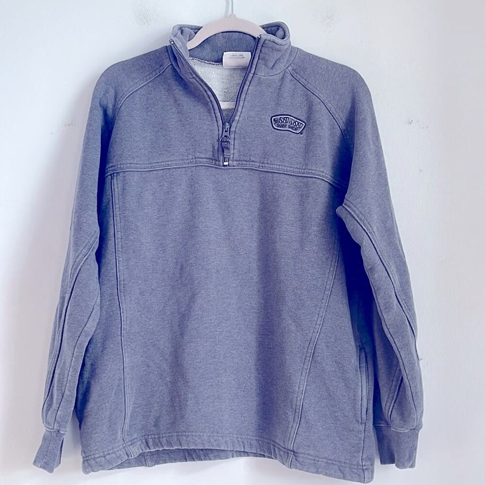 Ron Jon Surf Shop 1/4 zip vintage wash mock neck pullover sweatshirt sz S